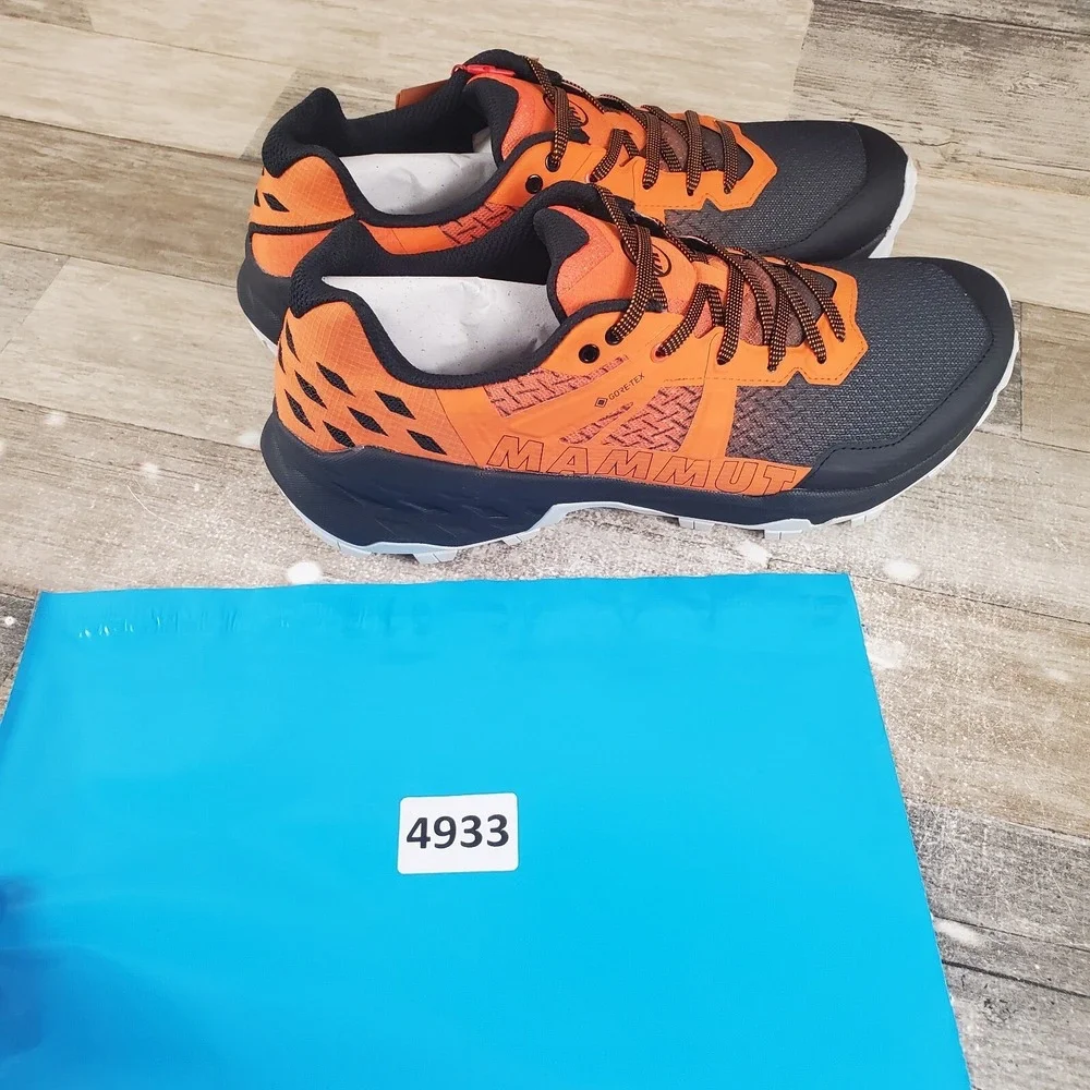 Mammut Sertig II Low GTX Mens Shoes Sz 9.5 Dark Steel Tangerine‎ Hiking Sneakers